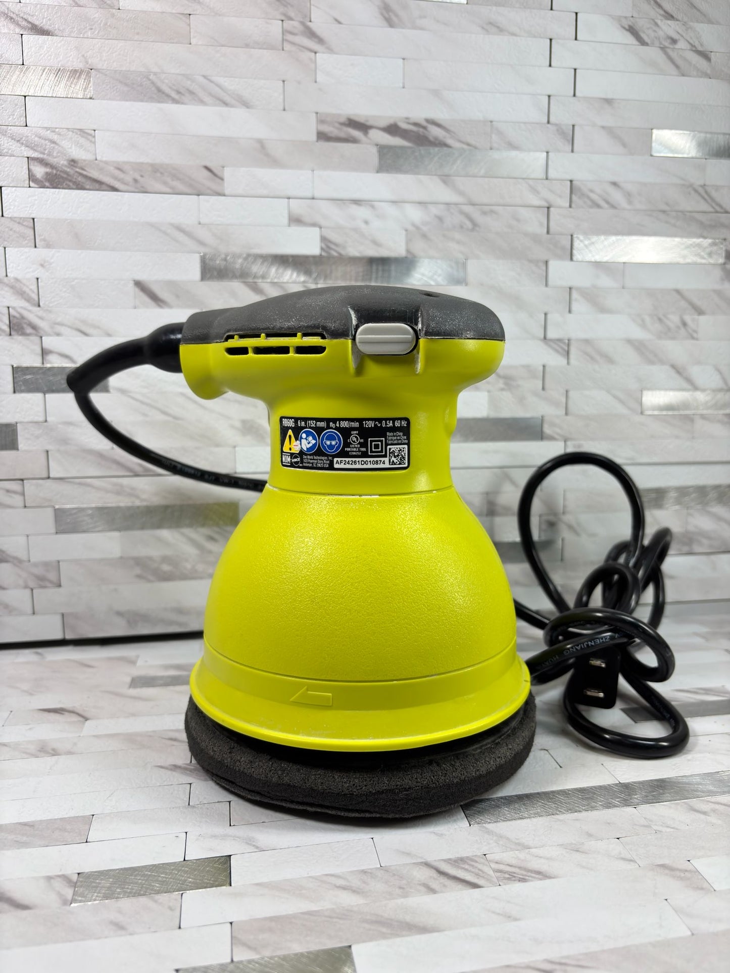 Ryobi 0.5 Amp Corded 6 in. Orbital Buffer/Polisher