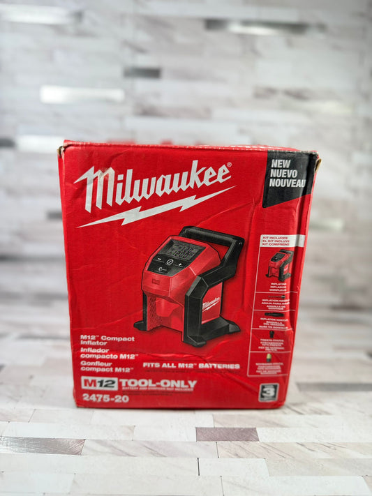 Milwaukee M12 12-Volt Lithium-Ion Cordless Electric Portable Inflator (Tool-Only)