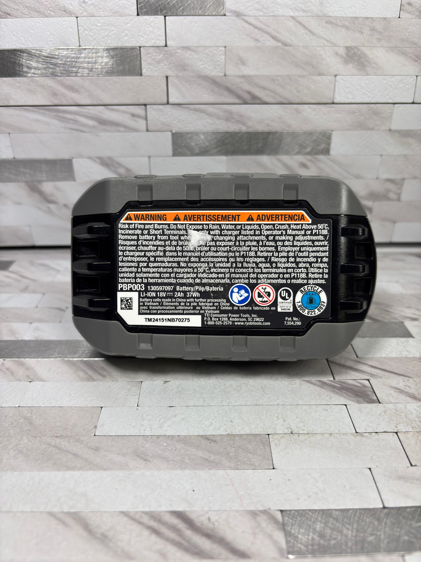 Ryobi ONE+ 18V 2.0 Ah Lithium-Ion HIGH PERFORMANCE Battery