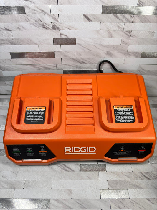 Ridgid 18V Dual Port Simultaneous Charger