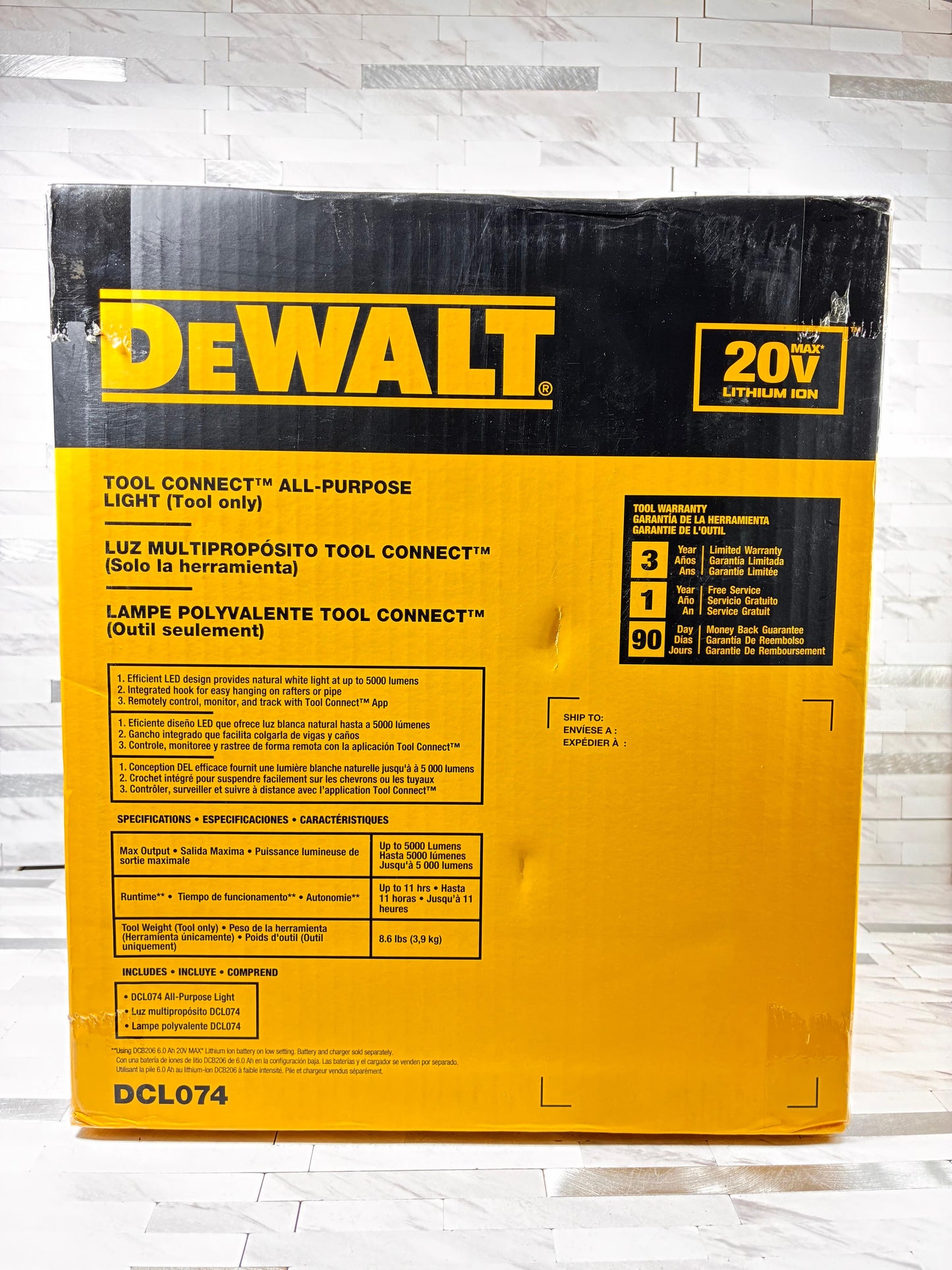 Dewalt 20V MAX All Purpose Cordless Work Light (Tool Only)