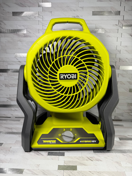Ryobi ONE+ 18V Cordless Hybrid WHISPER SERIES 7-1/2 in. Fan (Tool Only)