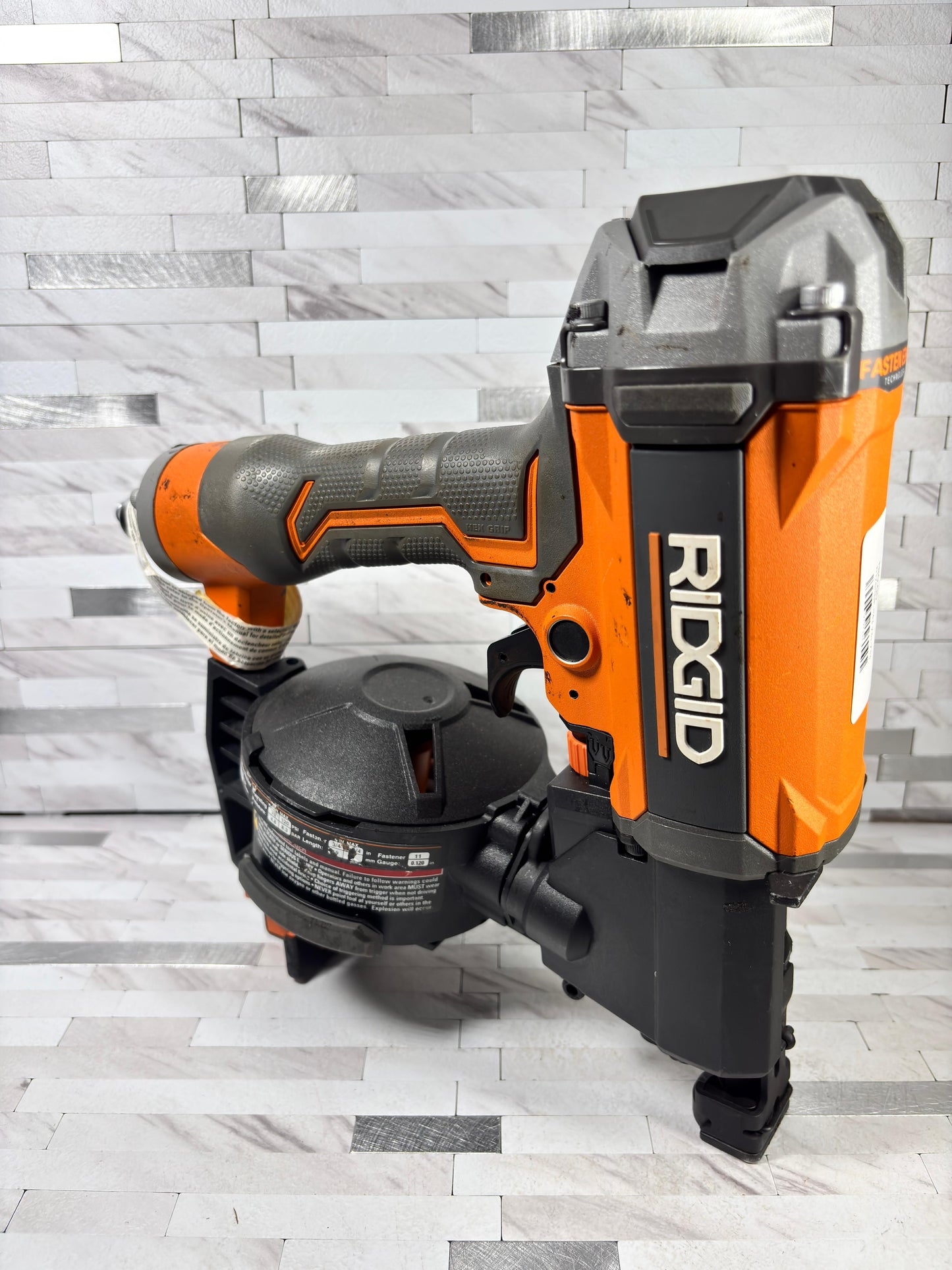 Ridgid Pneumatic 15 Deg. 1-3/4 in. Coil Roofing Nailer