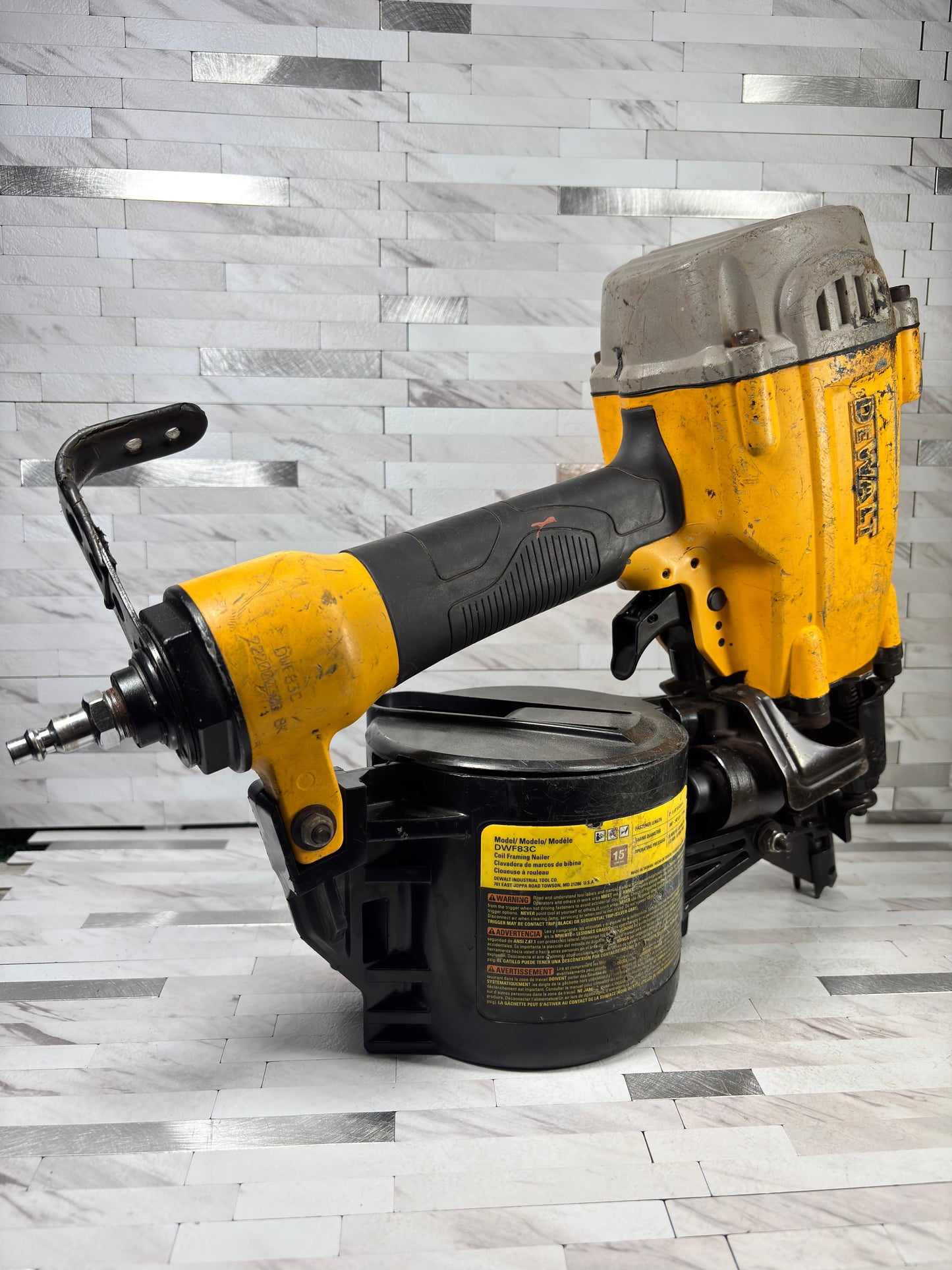 Dewalt Pneumatic 15° Coil Framing Nailer