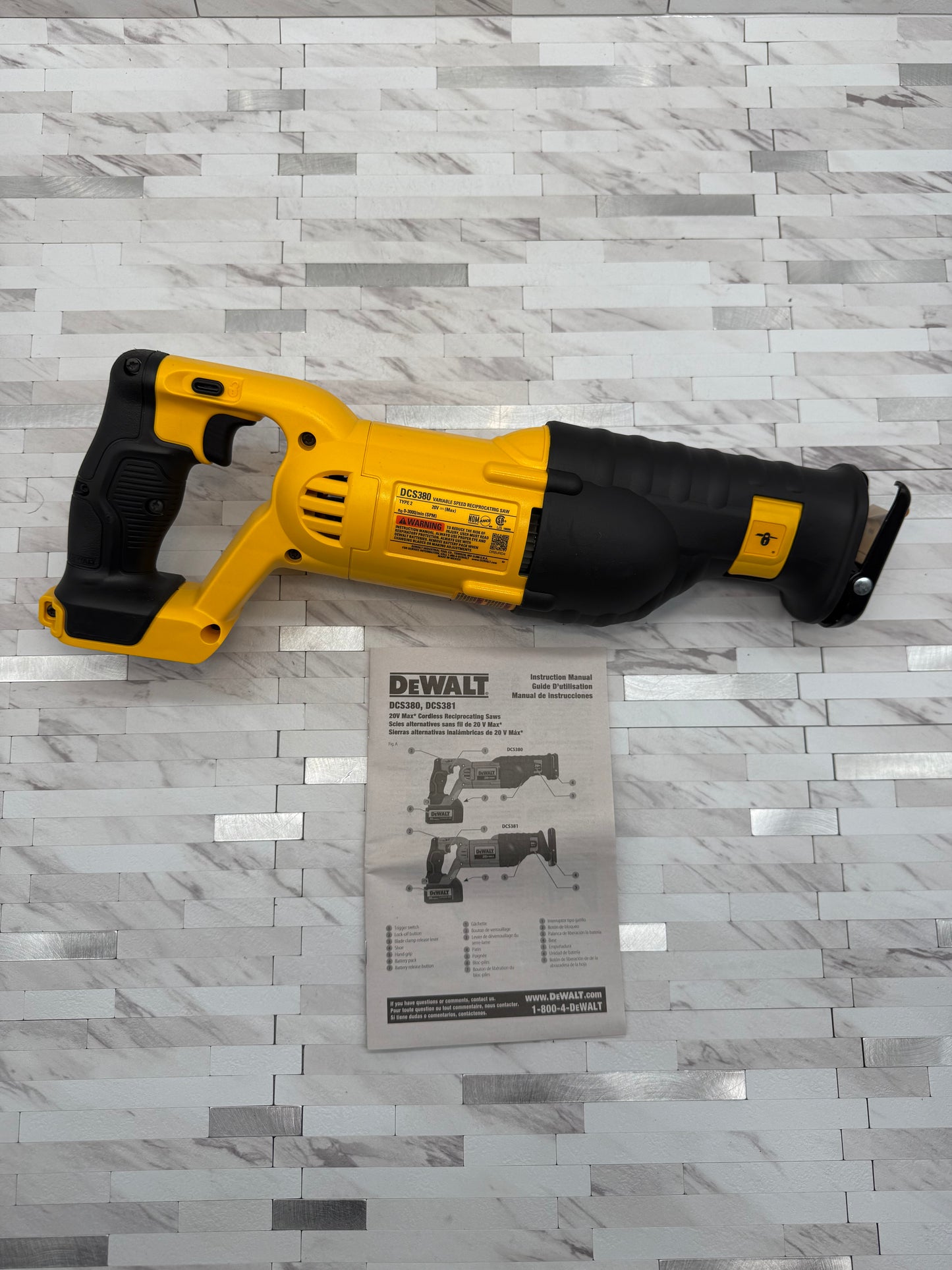 Dewalt 20V MAX Cordless Reciprocating Saw (Tool Only)