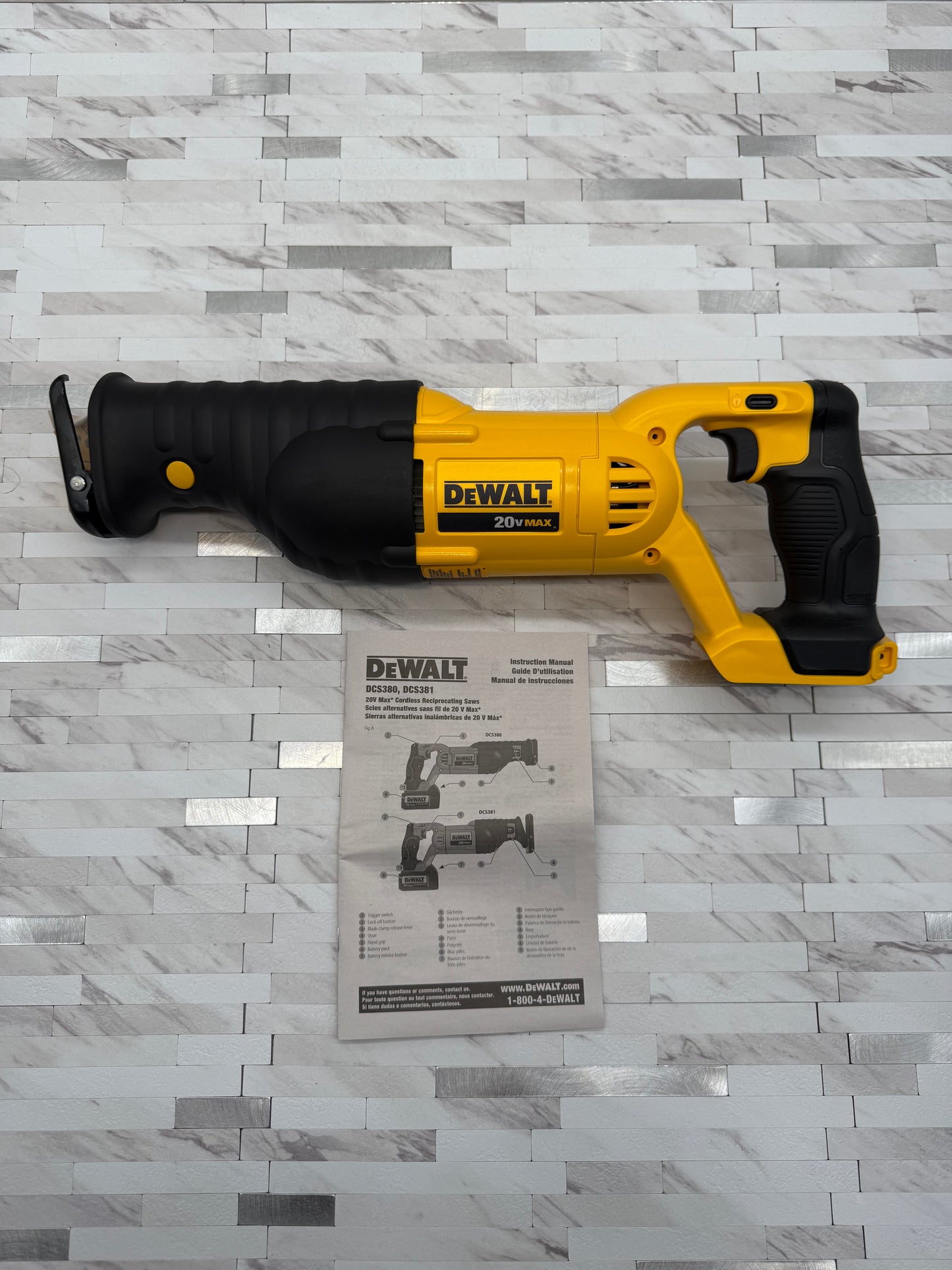 Dewalt 20V MAX Cordless Reciprocating Saw (Tool Only)