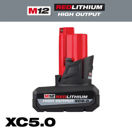 Milwaukee M12 12-Volt Lithium-Ion XC High Output 5.0 Ah Battery Pack