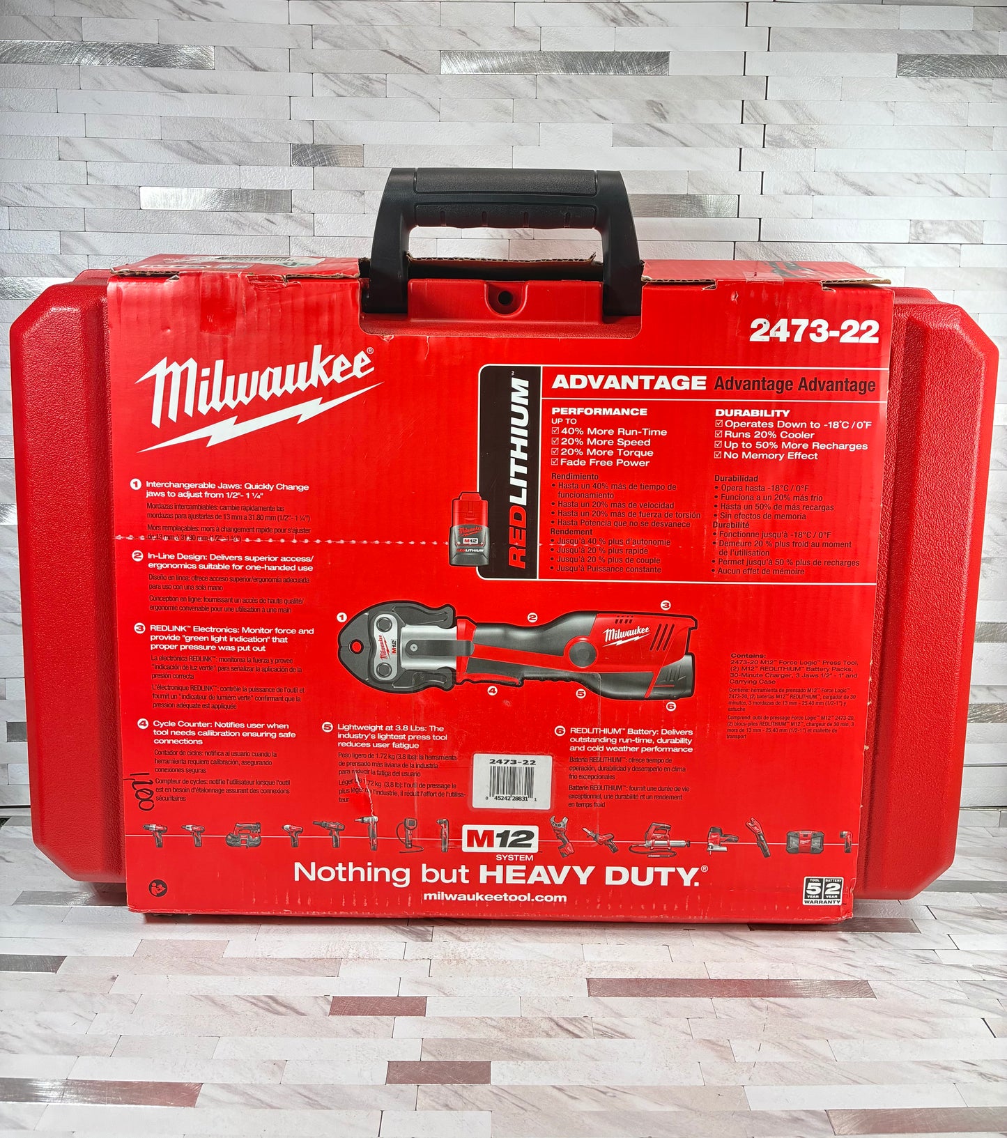 M12 12-Volt Lithium-Ion Force Logic Cordless Press Tool Kit