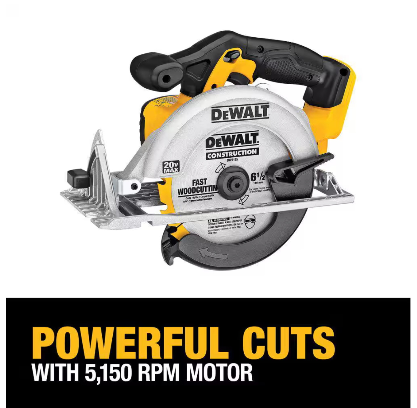Dewalt 20V MAX Cordless 6.5 in. Sidewinder Style Circular Saw (Tool Only)