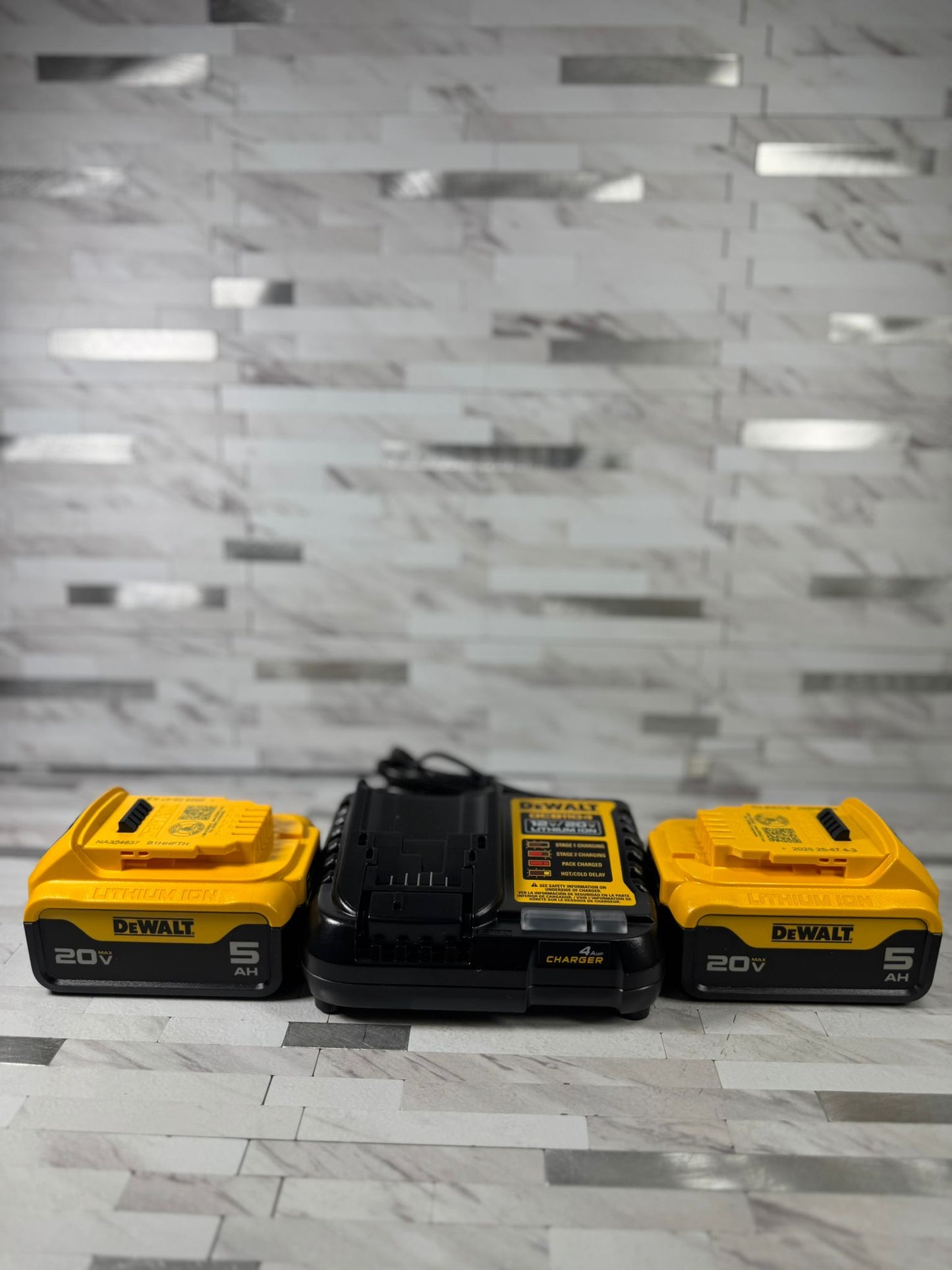DEWALT 20 -Volt 2 -Pack Lithium-ion (5 AH Battery and Charger)