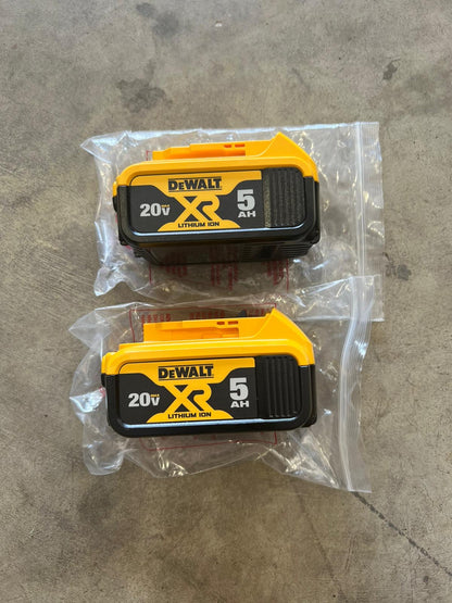 Dewalt XR Premium Lithium-Ion 5.0Ah Battery Pack (2 Pack)