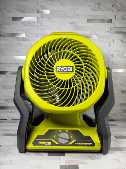 Ryobi ONE+ 18V Cordless Hybrid WHISPER SERIES 7-1/2 in. Fan (Tool Only)