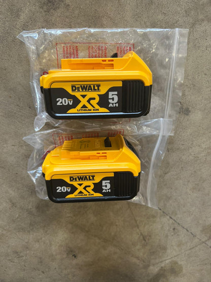 Dewalt XR Premium Lithium-Ion 5.0Ah Battery Pack (2 Pack)