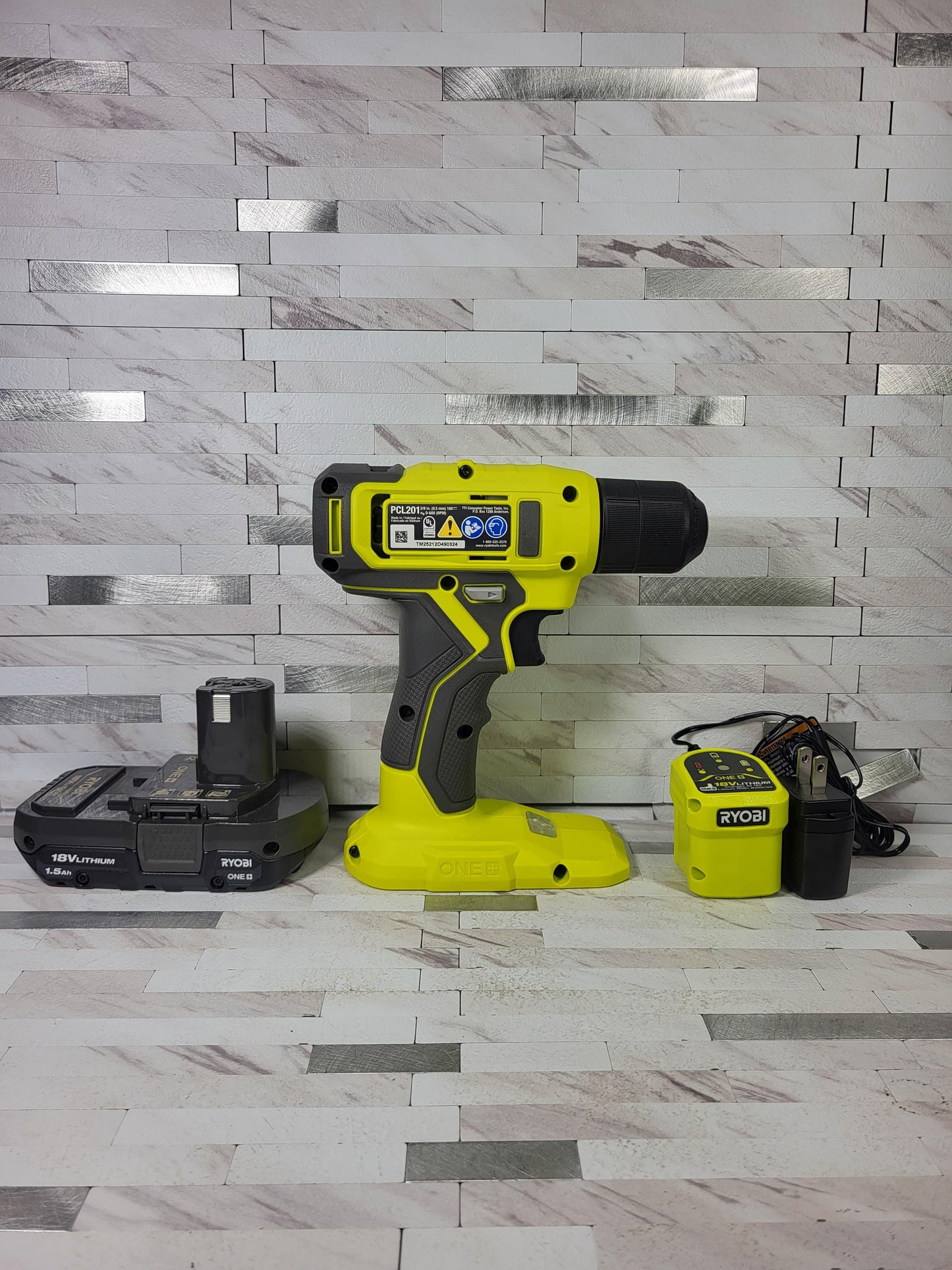 Ryobi ONE+ 18V Cordless 3/8 in. Drill/Driver Kit with 1.5 Ah Battery and Charger