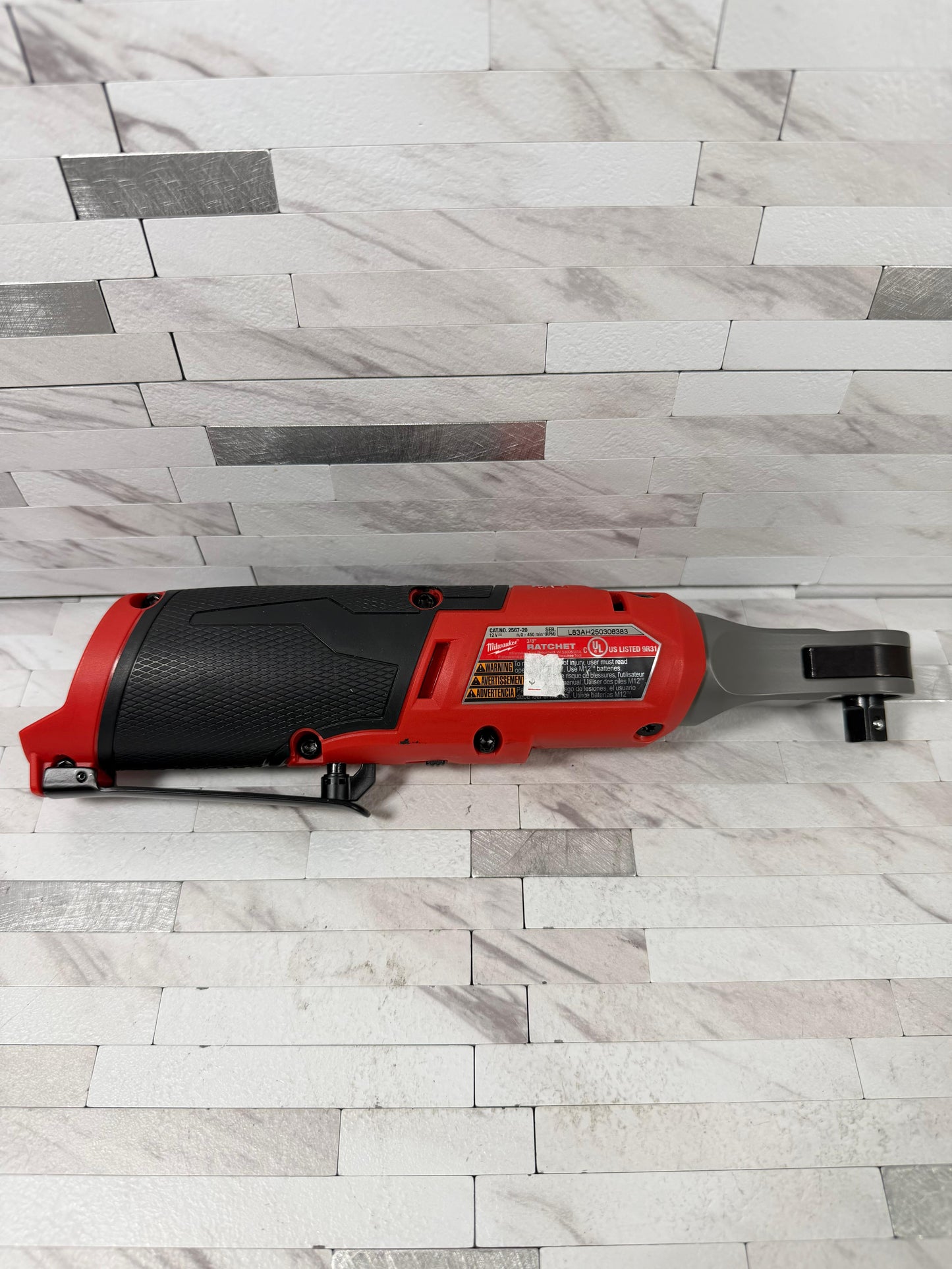 Milwaukee M12 FUEL 12-Volt Lithium-Ion Brushless Cordless High Speed 3/8 in. Ratchet (Tool-Only)
