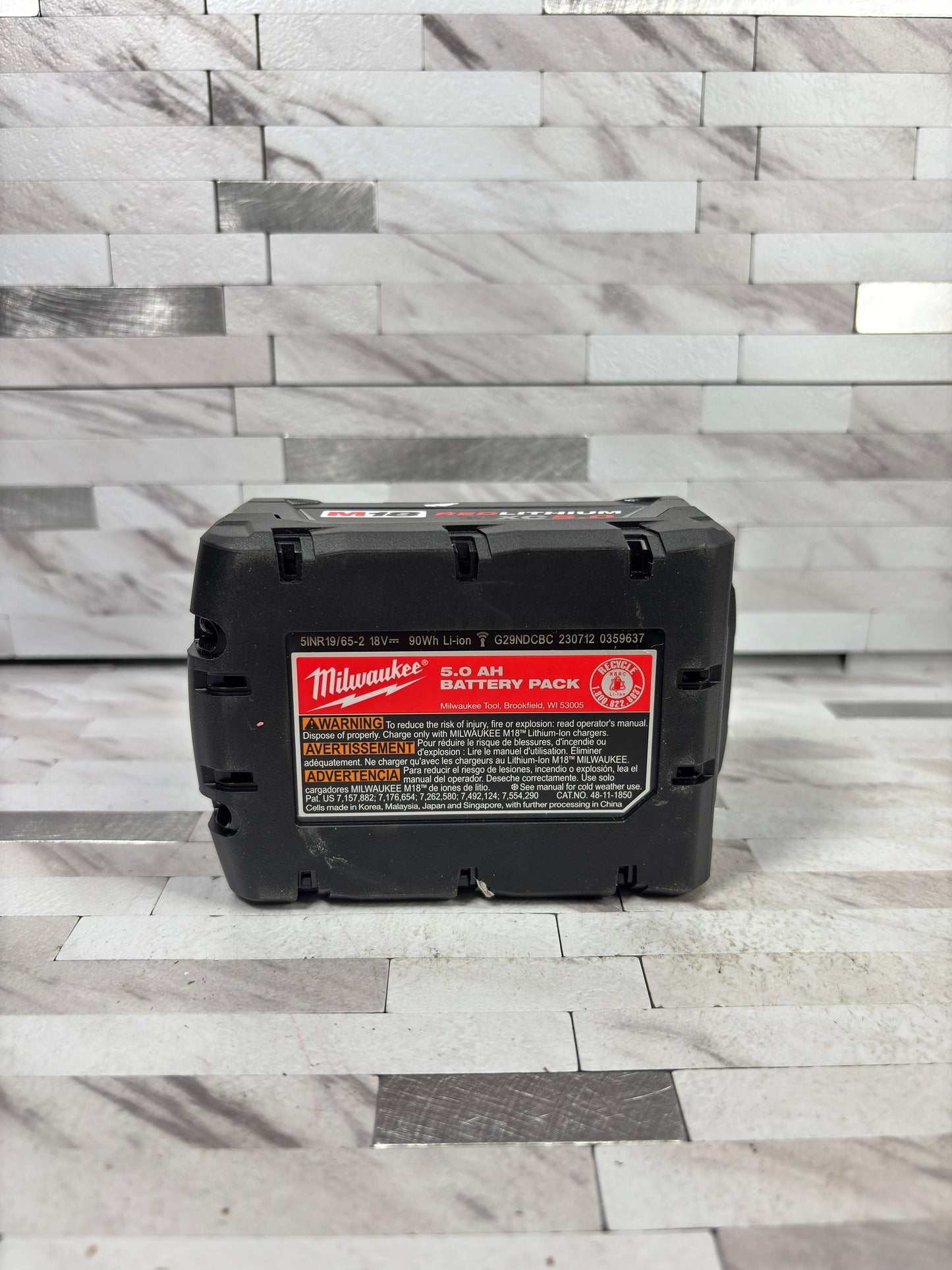 Milwaukee M18 18-Volt 5.0 Ah Lithium-Ion XC Extended Capacity Battery Pack