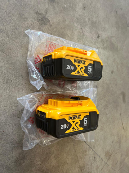 Dewalt XR Premium Lithium-Ion 5.0Ah Battery Pack (2 Pack)