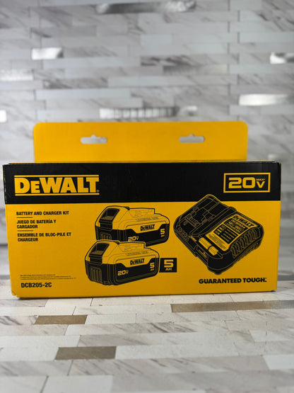 DEWALT 20 -Volt 2 -Pack Lithium-ion (5 AH Battery and Charger)