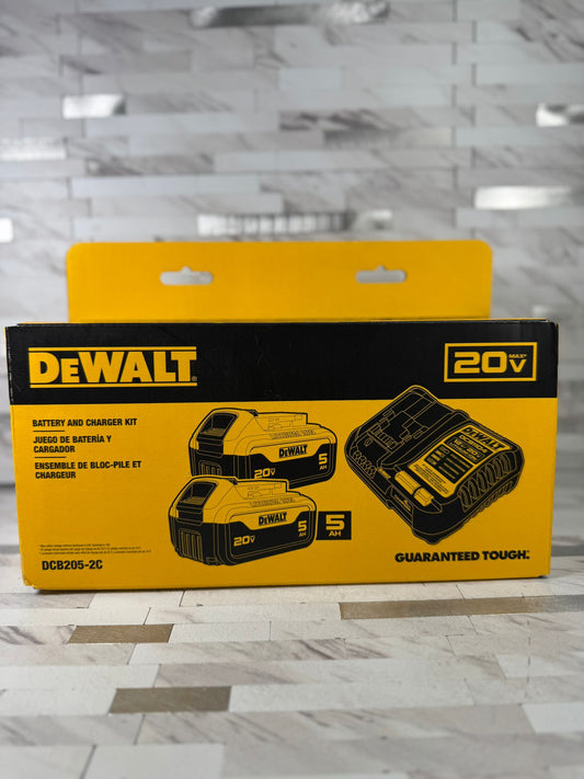 DEWALT 20 -Volt 2 -Pack Lithium-ion (5 AH Battery and Charger)