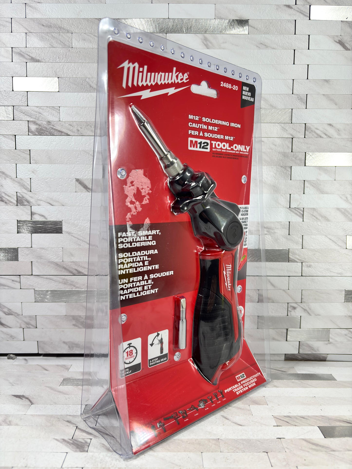 Milwaukee M12 12-Volt Lithium-Ion Cordless Soldering Iron (Tool-Only)