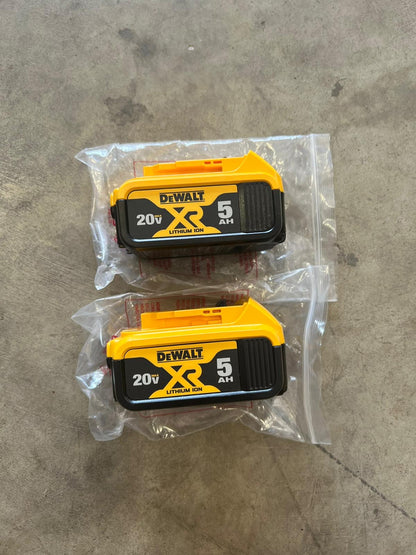 Dewalt XR Premium Lithium-Ion 5.0Ah Battery Pack (2 Pack)