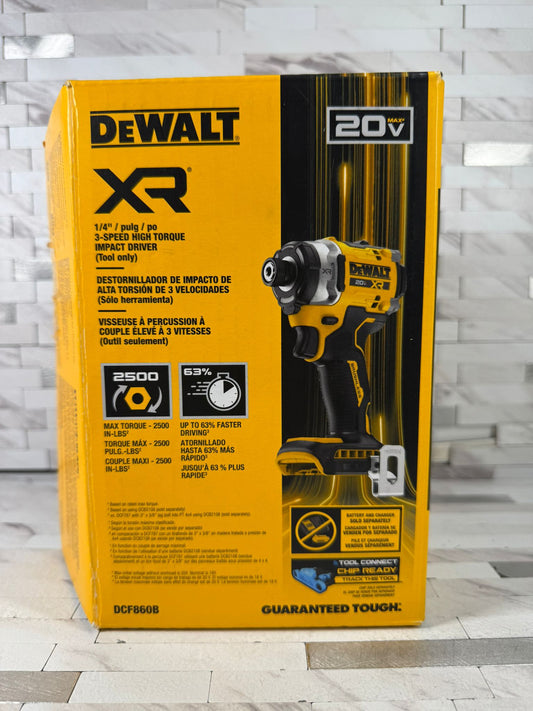 DEWALT XR 20-Volt Max 1/4-in Brushless Cordless Impact Driver (Tool Only)