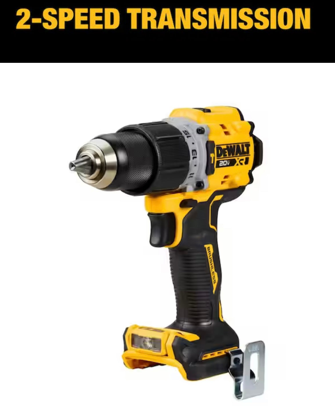 DEWALT 20V Compact Cordless 1/2 in. Hammer Drill (Tool Only)