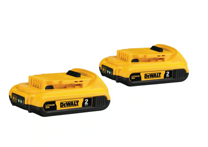 Dewalt 20V MAX Compact Lithium-Ion 2.0Ah Battery Pack (2 Pack)