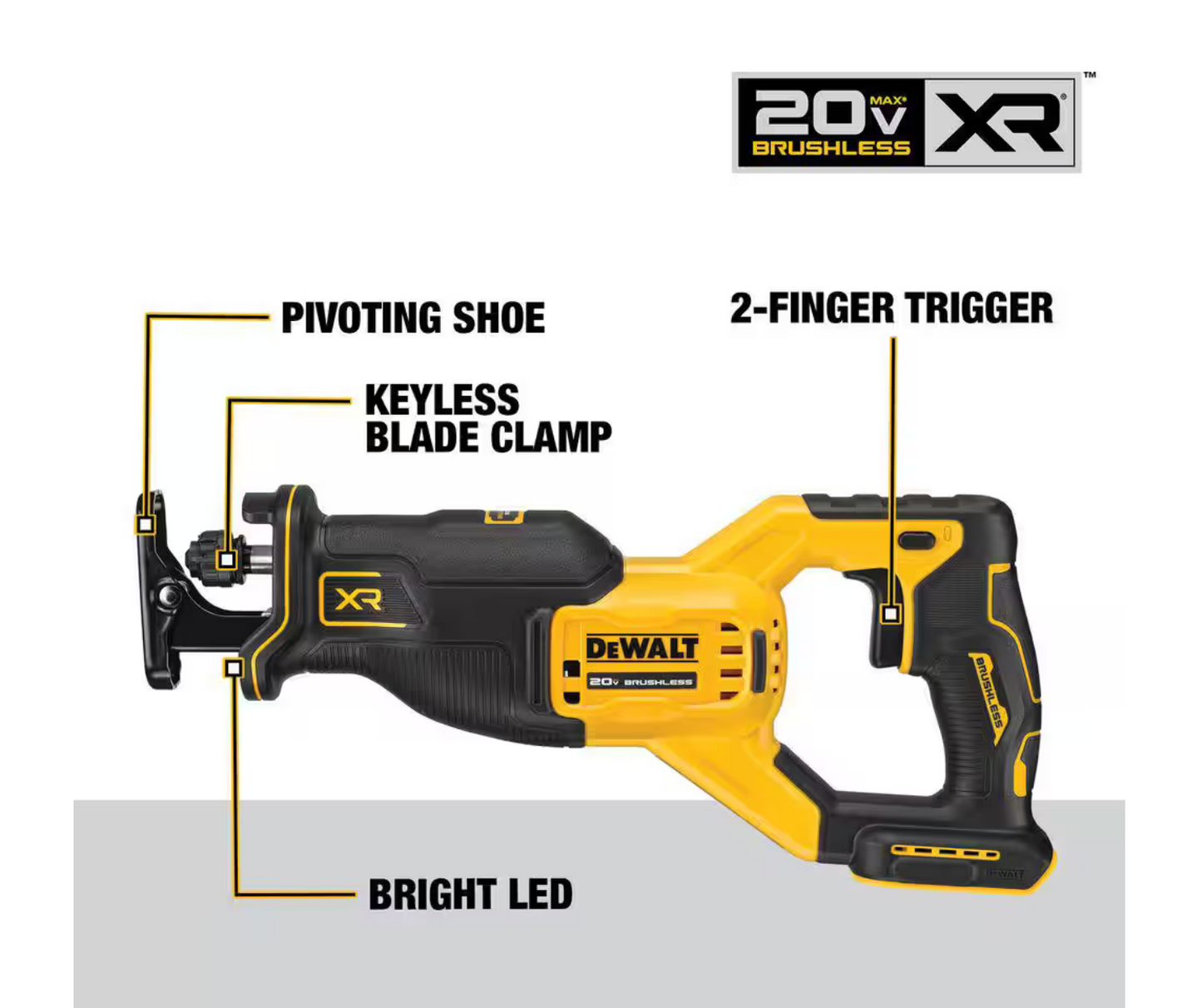 Dewalt 20V MAX XR Cordless Brushless Reciprocating Saw (Tool Only)
