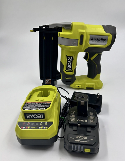 Ryobi ONE+ 18V Volt 18GA Brad Nailer-P321 Kit With Battery and Charger