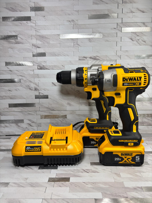 DEWALT 20V MAX 2 Tool Kit Including Hammer Drill/Driver with FLEX Advantage