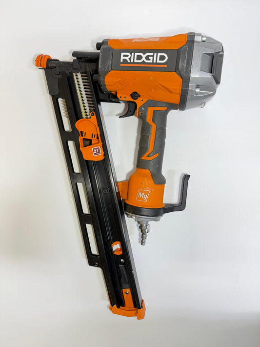 Ridgid Pneumatic 21-Degree 3-1/2 in. Round Head Framing Nailer (Tool Only)