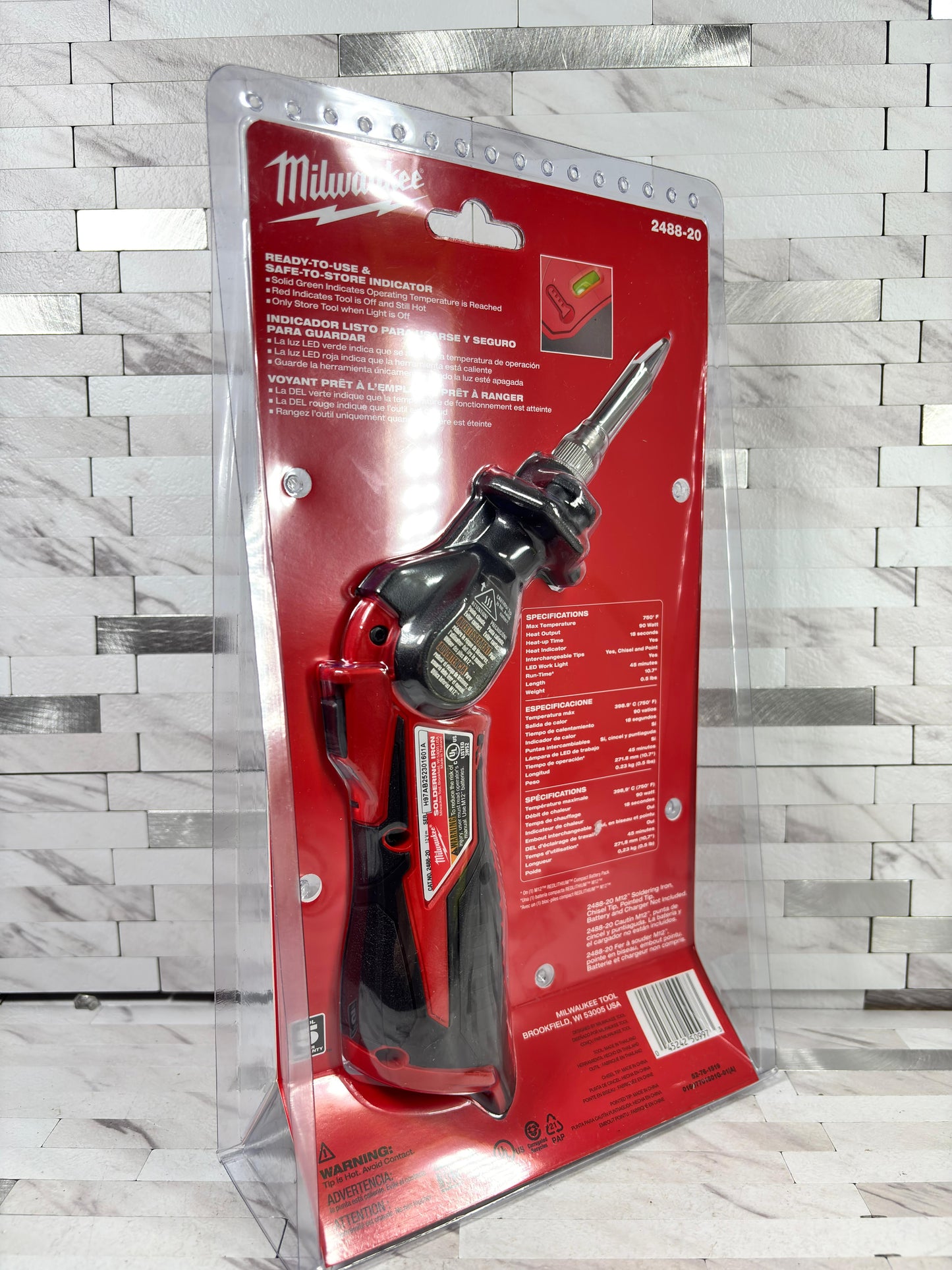 Milwaukee M12 12-Volt Lithium-Ion Cordless Soldering Iron (Tool-Only)
