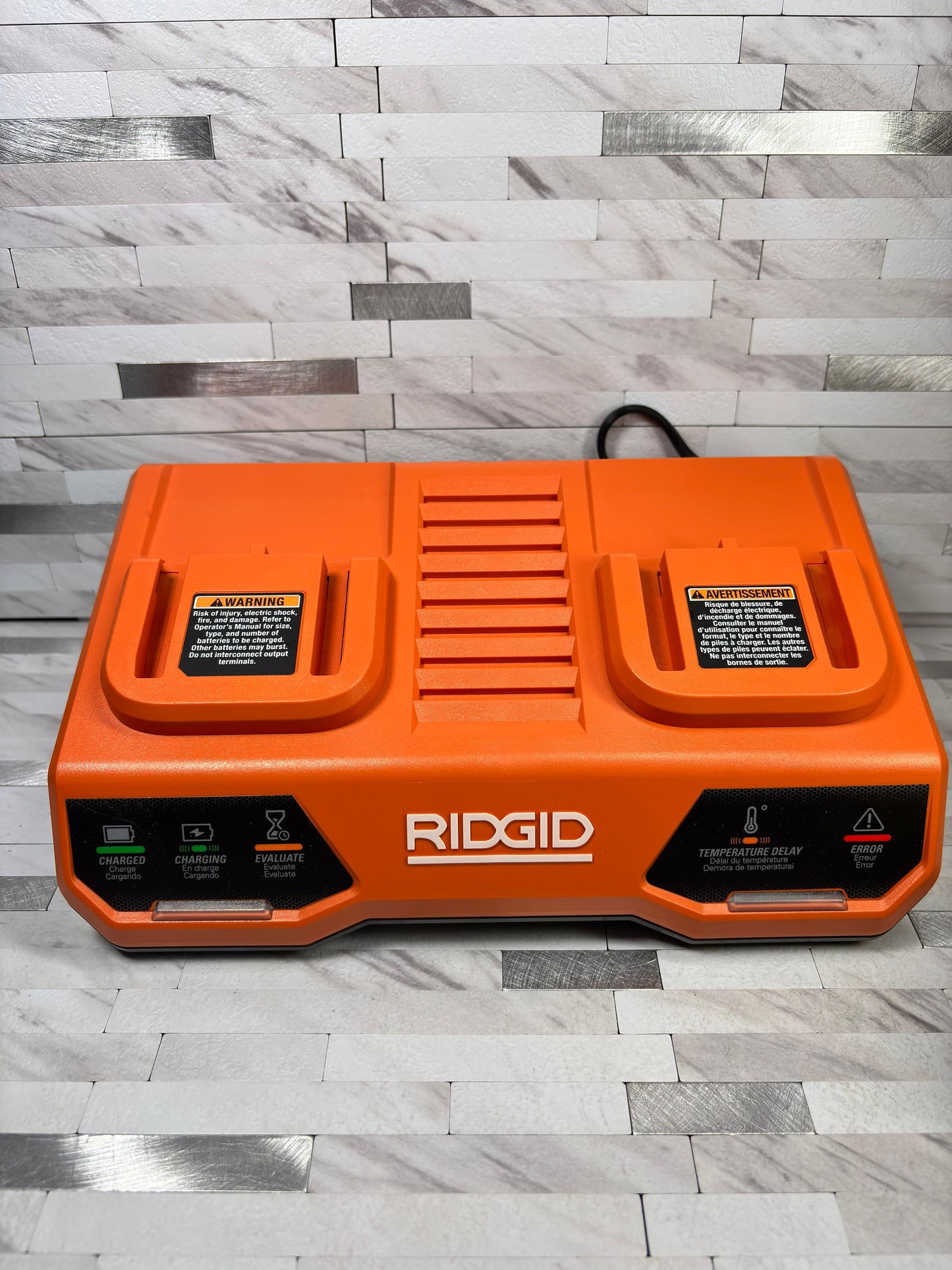 Ridgid 18V Dual Port Simultaneous Charger