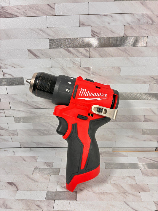 Milwaukee M12 12V Lithium-Ion Subcompact Brushless Cordless 3/8 in. Drill Driver (Tool-Only)