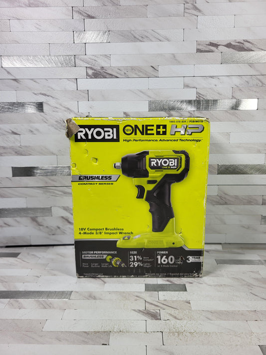 Ryobi ONE+ HP 18V Brushless Cordless Compact 3/8 in. Impact Wrench (Tool Only)