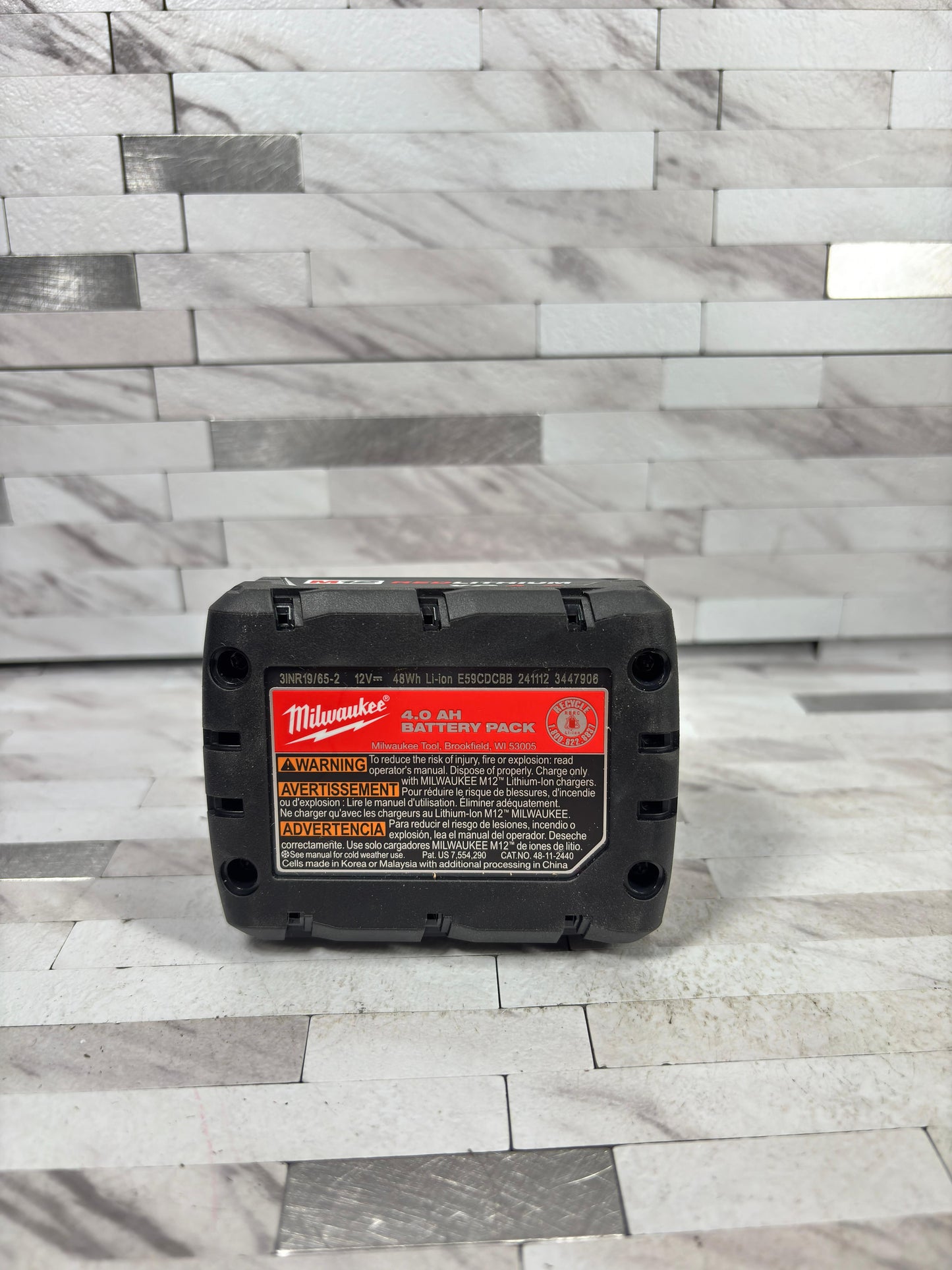 Milwaukee M12 12-Volt Lithium-Ion XC Extended Capacity Battery Pack 4.0Ah